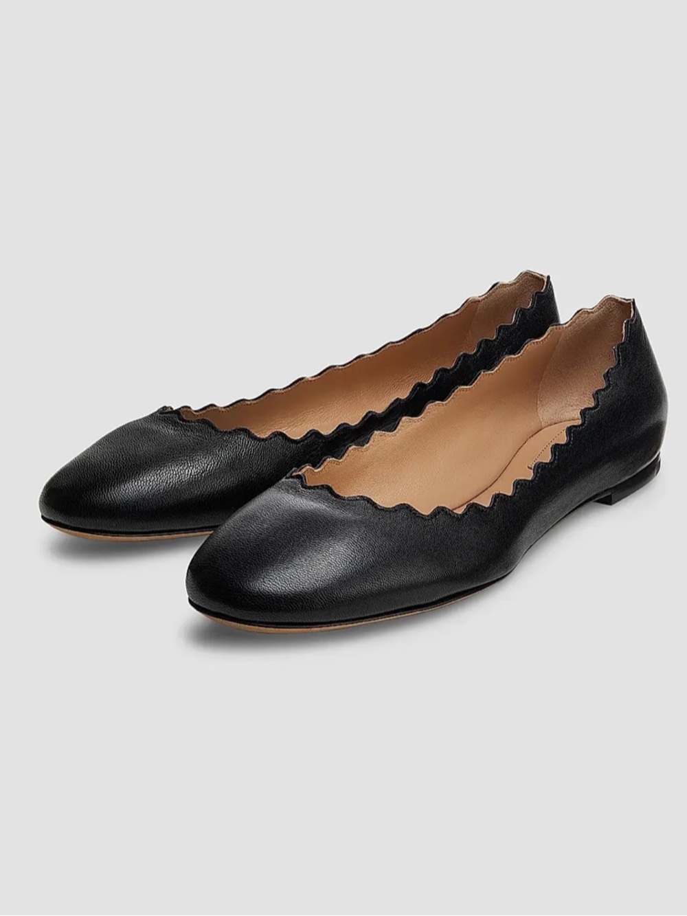 Chloe Lauren Leather Ballet Flats